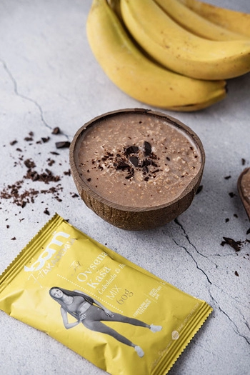 Ovesné vločky, čokoláda a banán, 60 g