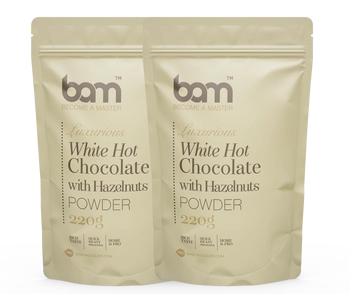 duo bílá horká cokoláda s lískovými ořísky