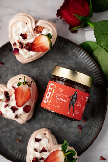 Jahodový džem, bez přidaného cukru, 200 g