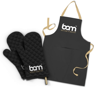 Sada zástěry a rukavic na pečení
