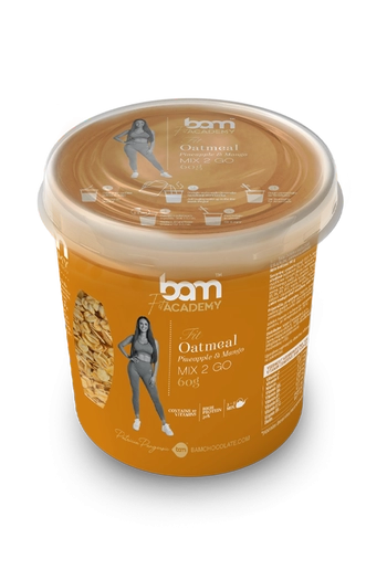 Ovesné vločky 2 GO, ananas a mango, se sladidlem