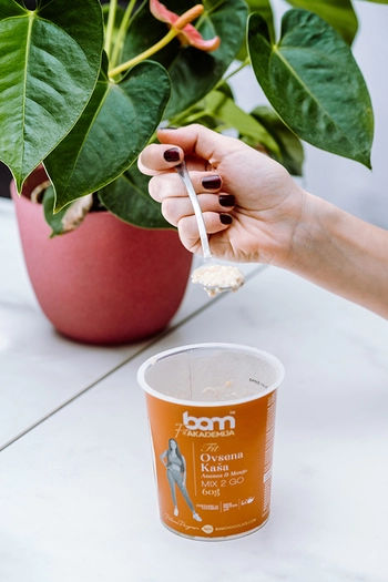 Ovesné vločky 2 GO, ananas a mango, se sladidlem