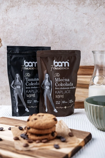 Hořká čokoláda bez přidaného cukru - kapky, 250 g