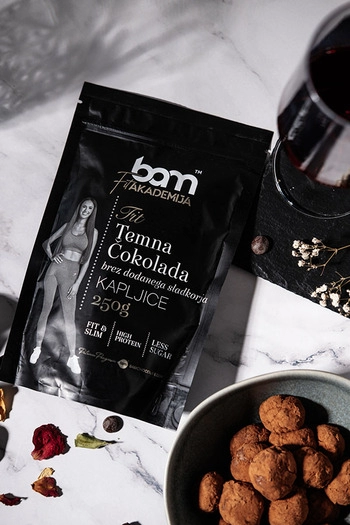 Hořká čokoláda bez přidaného cukru - kapky, 250 g