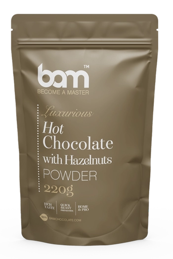 horká cokoláda s lískovými ořísky 220 g