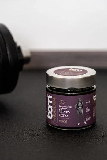 Švestkový džem ze 100% ovoce, bez přidaného cukru, 200 g