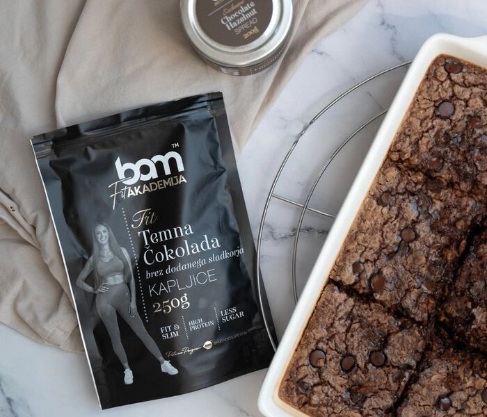 pecená ovesná kase s brownies